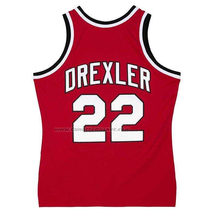 Maglia Portland Trail Blazers Clyde Drexler No 22 Mitchell & Ness 1983-84 Rosso